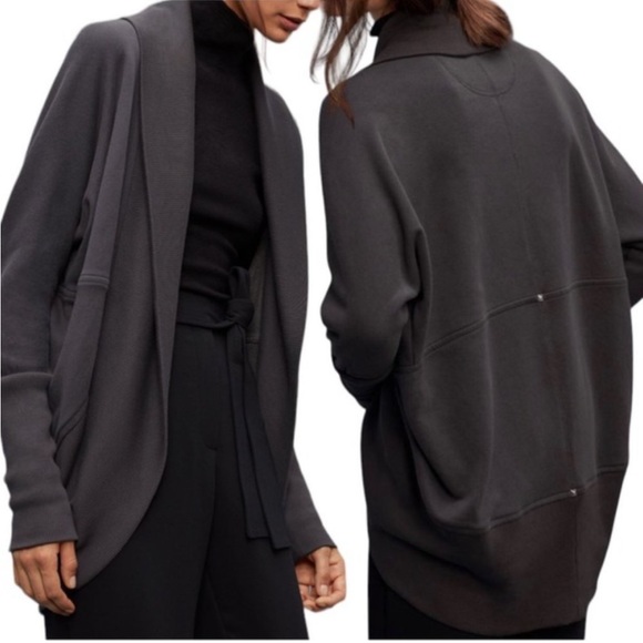 Aritzia Wilfred Diderot Cocoon Sweater Gray Cardigan - Picture 2 of 2